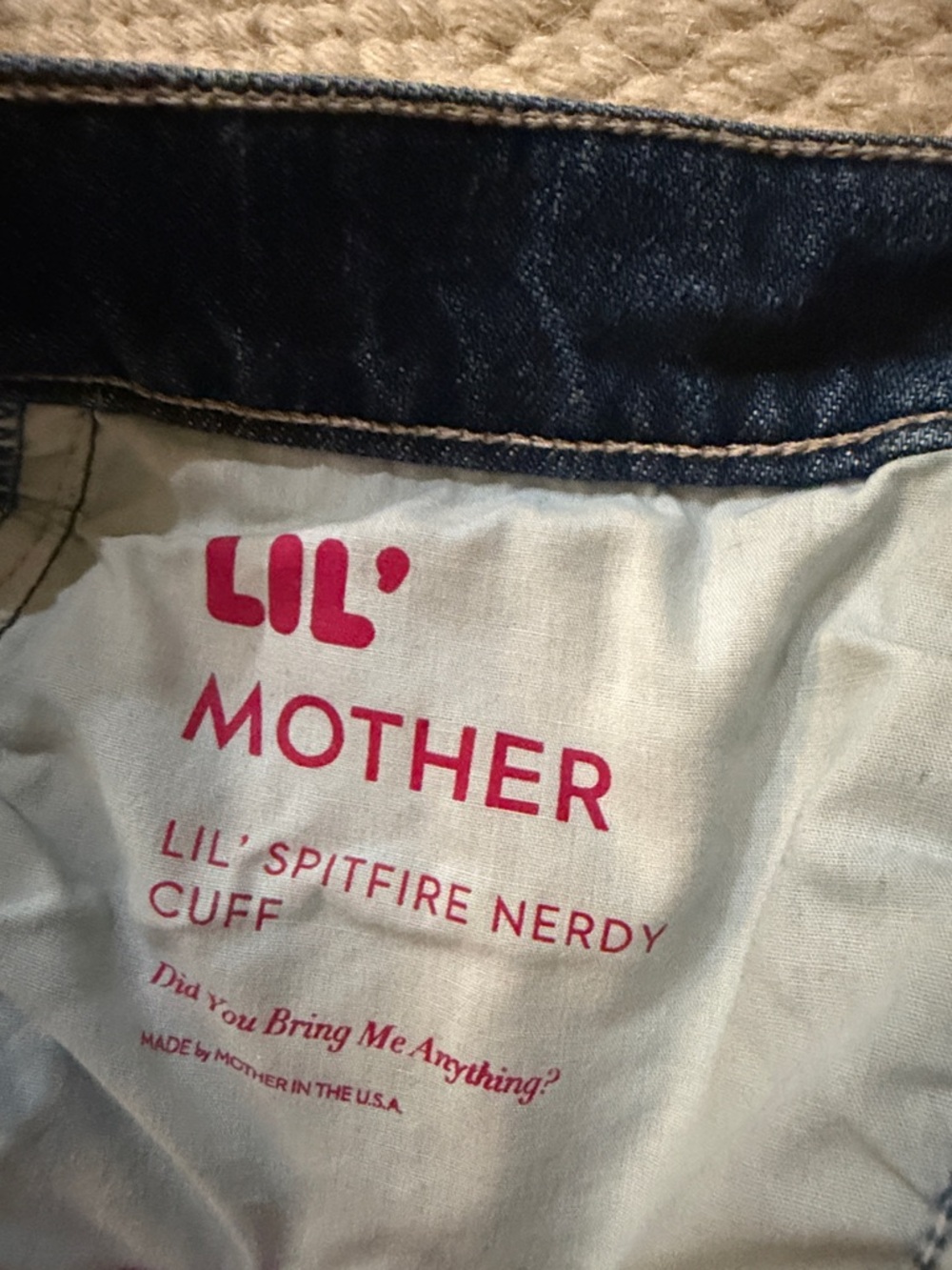 Mother The Lil Spitfire Nerdy Cuff Jeans - Picture 6 of 8